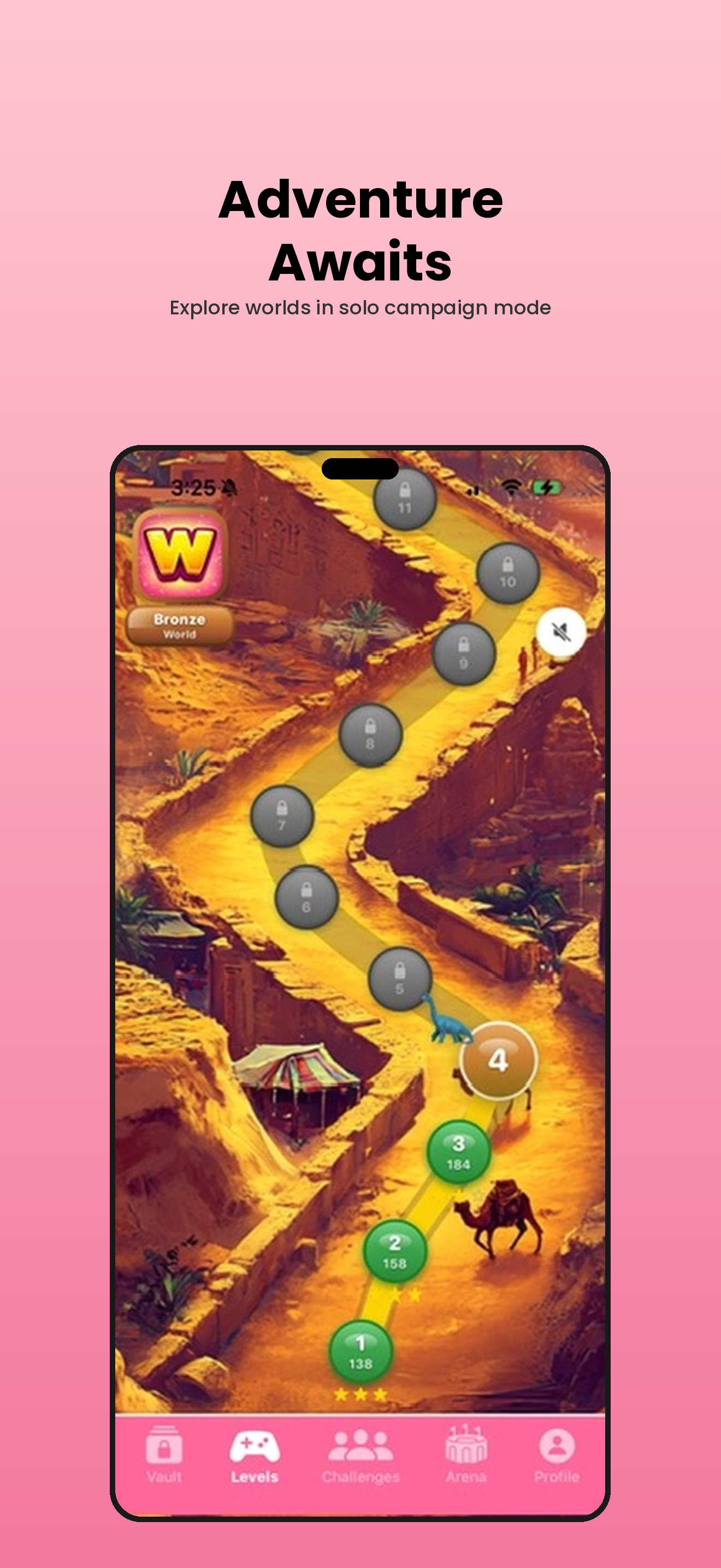 Adventure mode — explore worlds